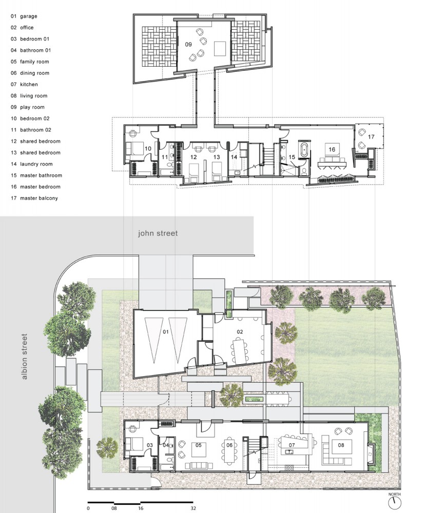 House - Casa Familia - Kevin deFreitas Architects floor plans