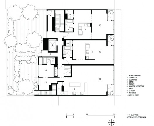 roof deck floor plan