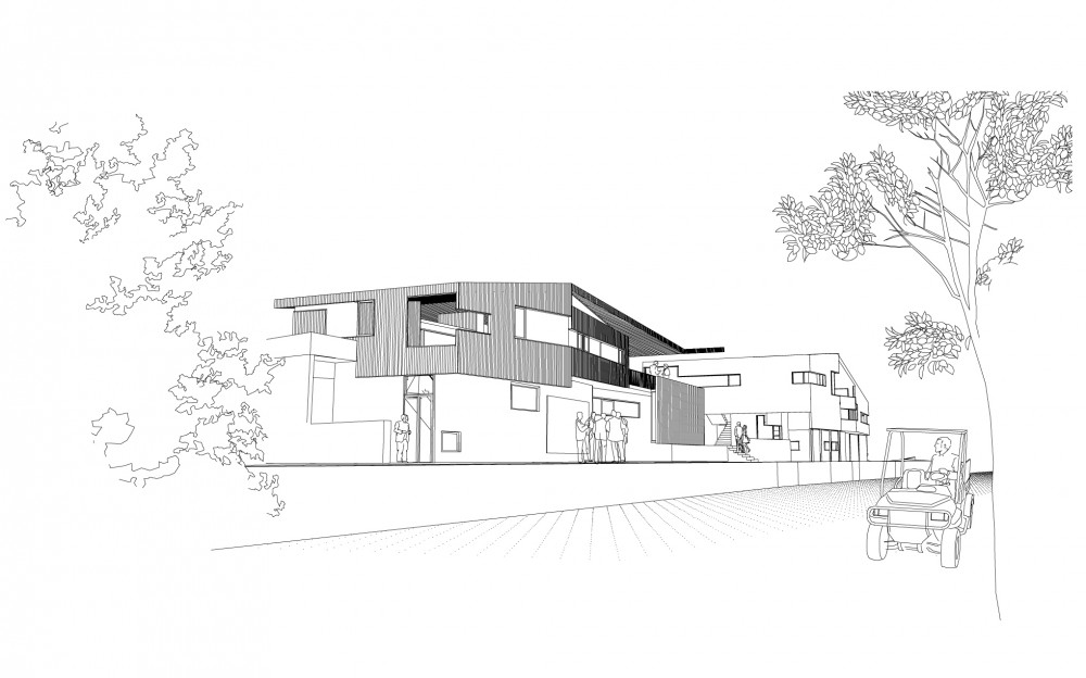 Zoo Veterinary Hospital - Carreño Sartori Arquitectos perspective