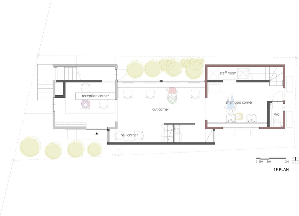 Cure Salon Monsieur - Upsetters Architects floor plan