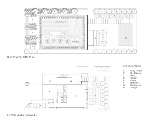 site & lower level plans