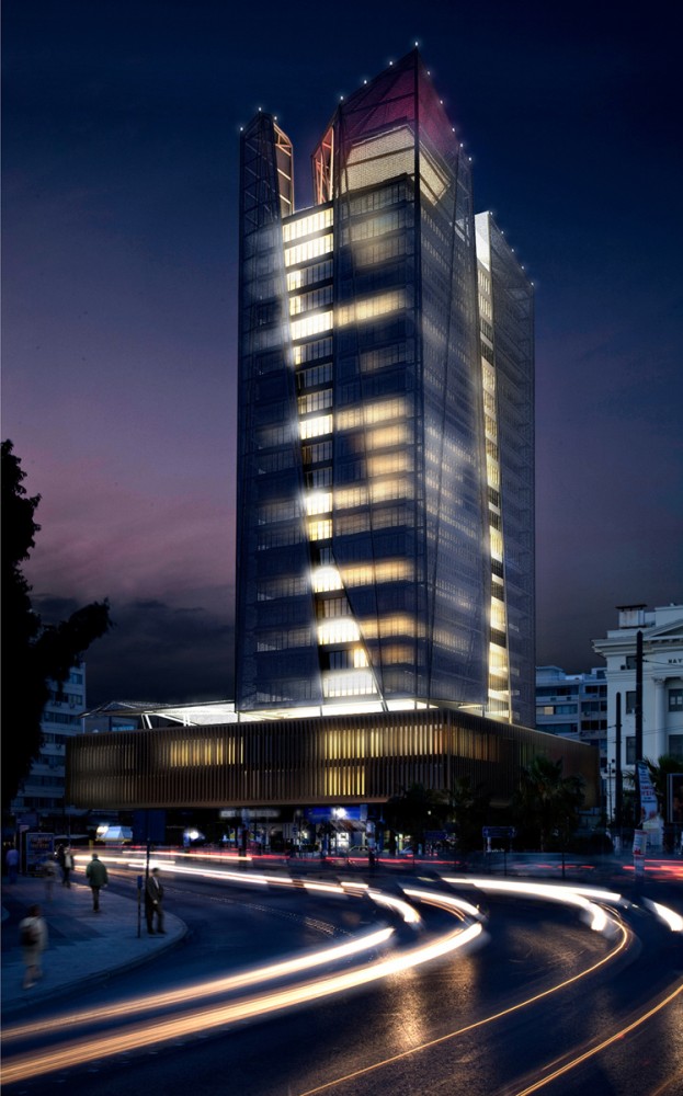 Piraeus Tower competition proposal / Petra Architects and Papaioannou + Associates