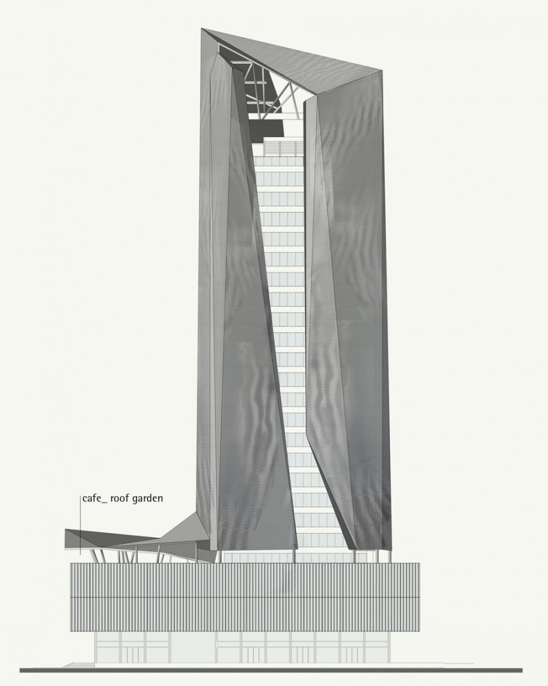 Piraeus Tower competition proposal / Petra Architects and Papaioannou + Associates