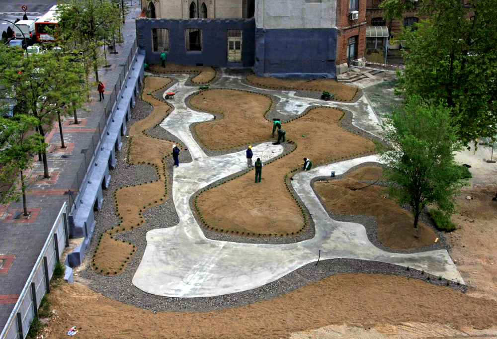 Landscape - O'Donnell Garden - Estudio Caballero Colón under construction