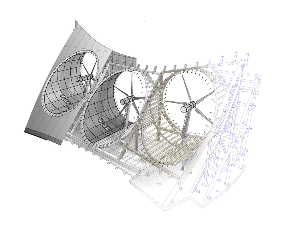 windturbines perspective windturbines perspective