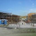 American Canyon High School, American Canyon, CA.  Rendering of BIM model overlaid with construction photo. American Canyon High School, American Canyon, CA. Rendering of BIM model overlaid with construction photo.