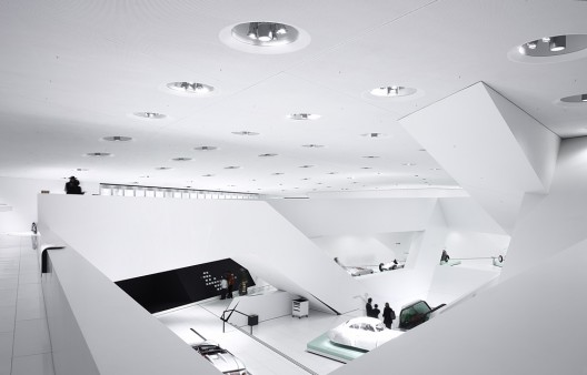 Porsche Museum / Delugan Meissl, photos by Michael Schnell