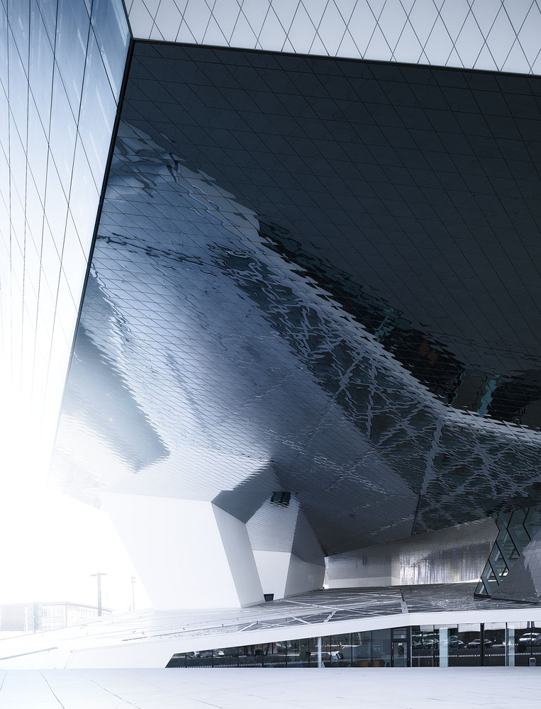 Porsche Museum / Delugan Meissl, photos by Michael Schnell