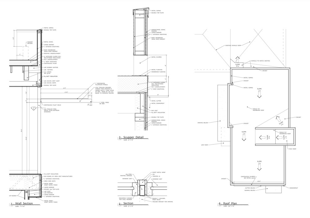 roof plan & details roof plan & details
