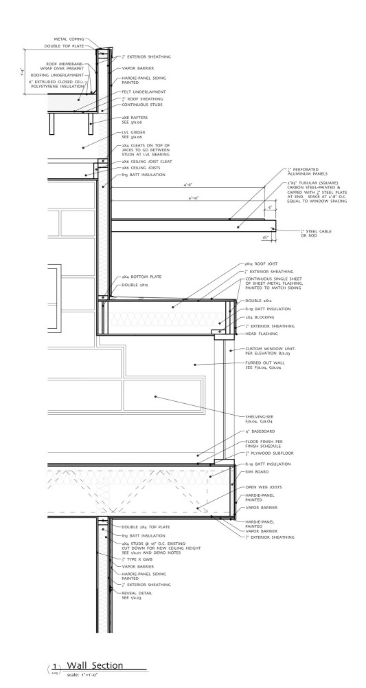 wall section detail wall section detail