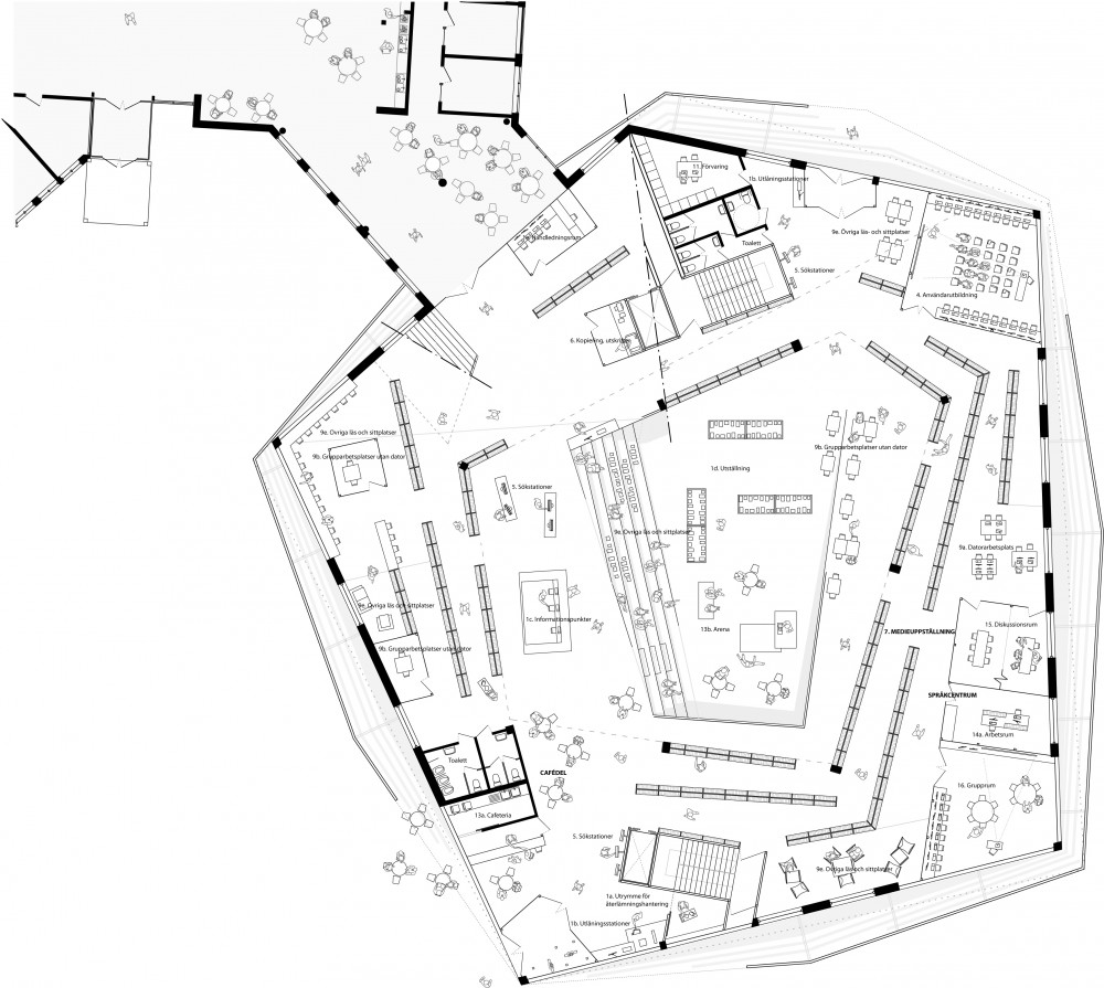 Lower level plan © ADEPT Sou Fujimoto Lower level plan © ADEPT Sou Fujimoto