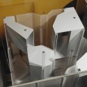 Spiral Booths Concept Model 1b Courtesy of Vazio S/A