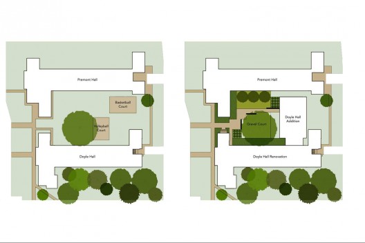 before & after site plan