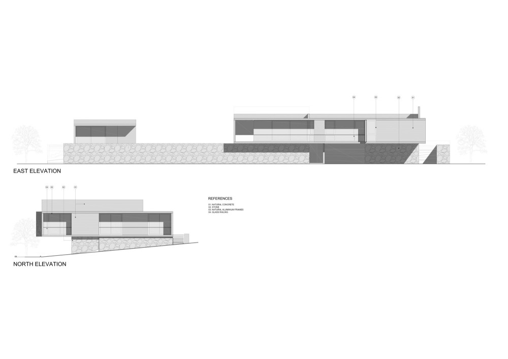 east & north elevations east & north elevations