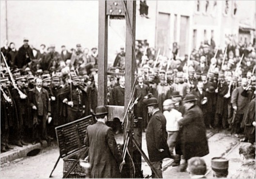 Execution in France, 1929 via New York Times Execution in France, 1929 via New York Times
