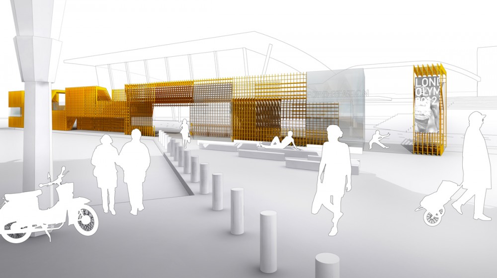Stratford Station Olympic Kiosk Competition proposal / LGT Office