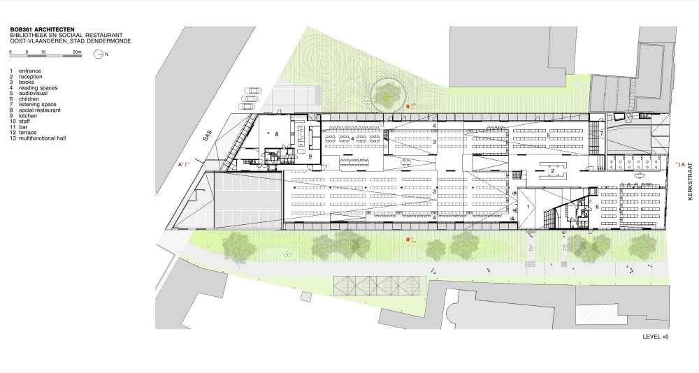 Library + Restaurant + Multifunctional Space / BOB361 Architects