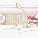 Stahl House_Sketch1 Stahl House_Sketch1 © wikiarquitectura.com