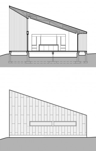 elevation + section