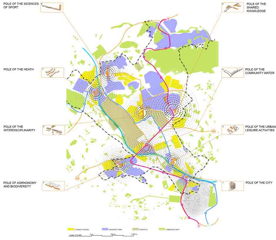 A Campus Lived for a Sensory City / N+B, C+D & Hitoshi Abe