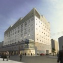 Advanced Manufacturing Centre / HASSELL Perspective of Southeast corner during day