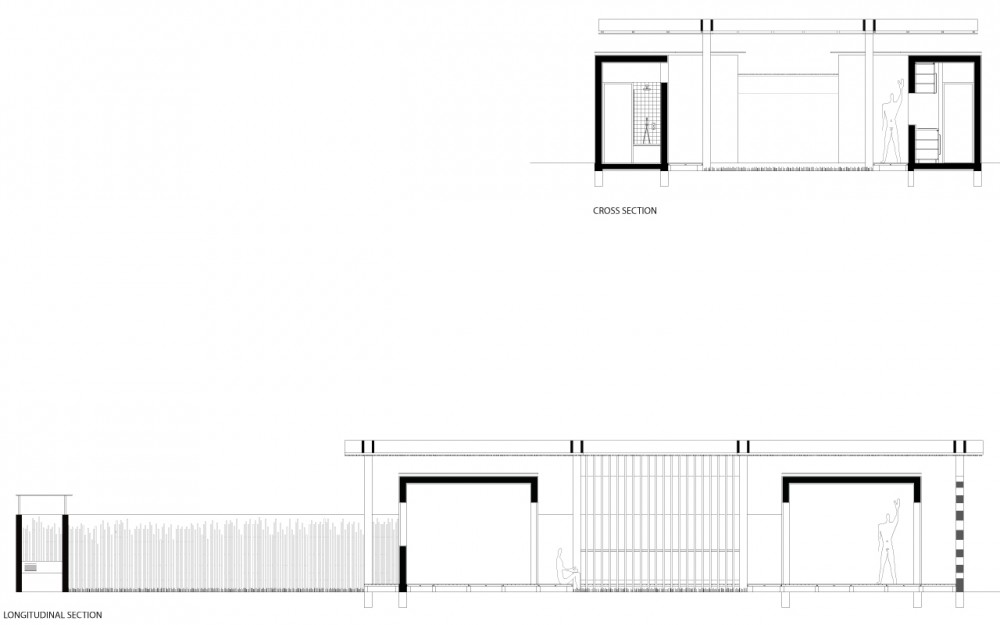 A House in Luanda: Patio and Pavillion section