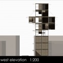 Pod Market / Ben Walker West Elevation