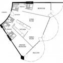 marina city_floorplan2BR 2 Bedroom Plan