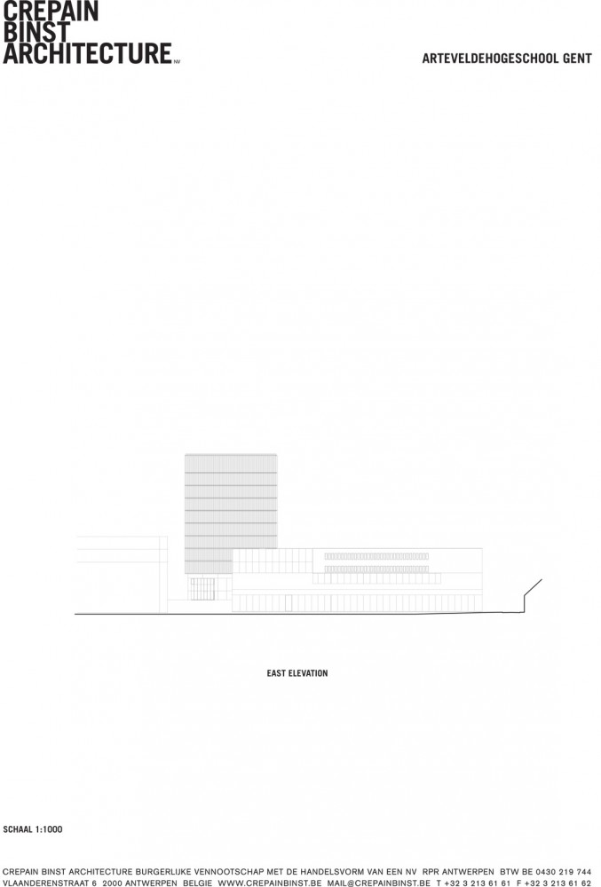 Arteveldehoge School Campus Kantienberg Ghent / Crepain Binst Architecture