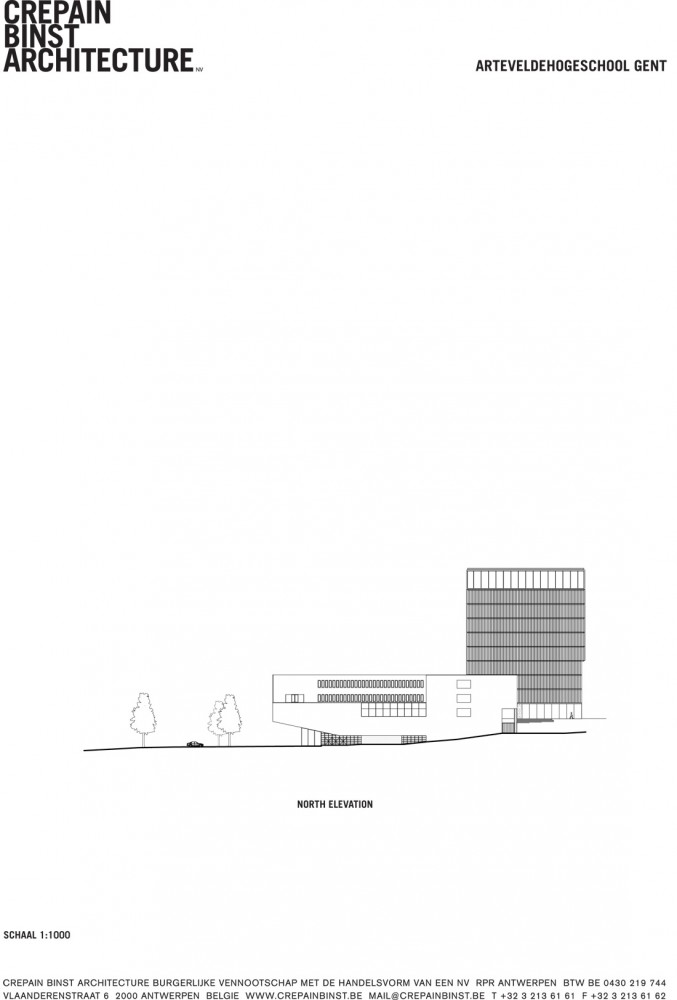 Arteveldehoge School Campus Kantienberg Ghent / Crepain Binst Architecture