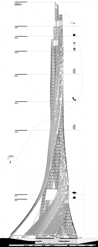 3x3x3 Taiwan Tower Competition / Broadway Malyan Architects
