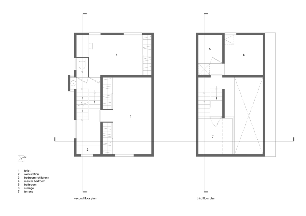 second and third floor plan second and third floor plan