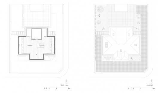 second floor & roof plans
