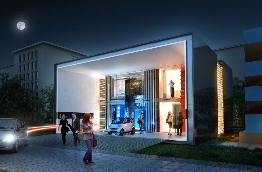 Plus-Energy House with Electromobility / ILEK
