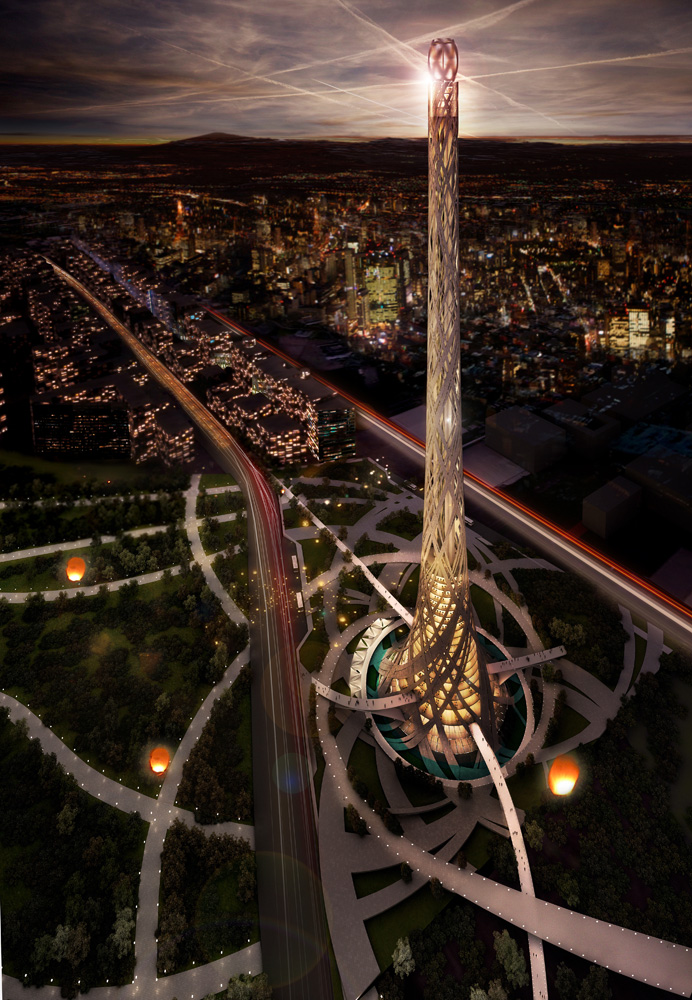 Taiwan Tower Competition Entry / Aedas R&D