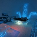 Disney Tron Legacy inspired - legacy of the river suite at the Ice Hotel - arctic sweden - Courtesy Ian Douglas-Jones and Ben Rousseau