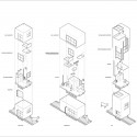 Axonometric cabins Axonometric cabins Axonometric cabins