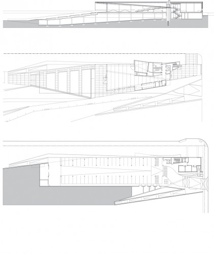 pavilion section + plan