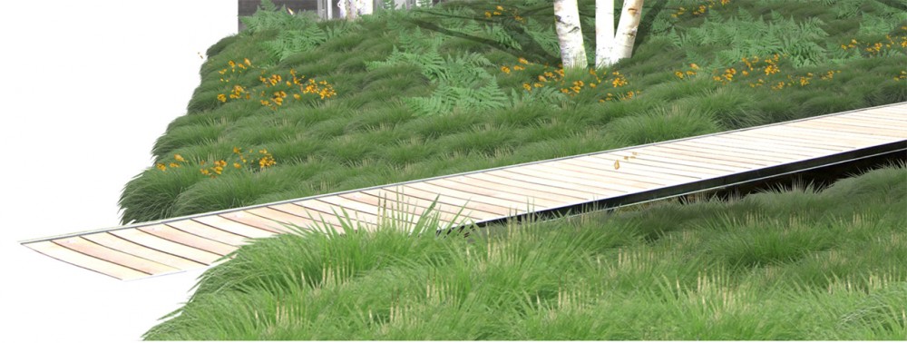 The New York Times Building Lobby Garden / HM White Site Architects and Cornelia Oberlander Architects