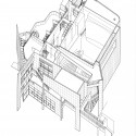Atheneum_Axon Atheneum_Axon Axonometric, Courtesy of Richard Meier & Partners Architects