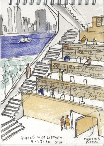 watercolor interior