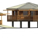 Design Against the Elements Green Design Award Winner / Nikola Enchev and Stefan Vankov hall and market elevation