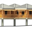 Design Against the Elements Green Design Award Winner / Nikola Enchev and Stefan Vankov school elevation side