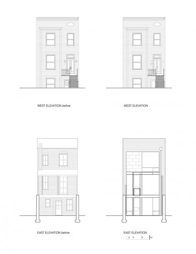 elevations before + after