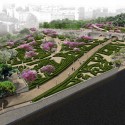 Madrid RIO / West 8 and Mrio Arquitectos aerial puente de toledo