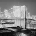 AD Classics: The Brooklyn Bridge / John Roebling AD Classics: The Brooklyn Bridge / John Roebling Night view 1982