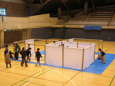 Paper Partition System by Shigeru Ban Architects