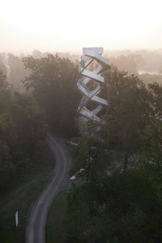 Observation Tower On The River Mur / terrain:loenhart&mayr