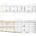 Housing Proposal for Design Against the Elements / Triple O Studio elevation and section 01