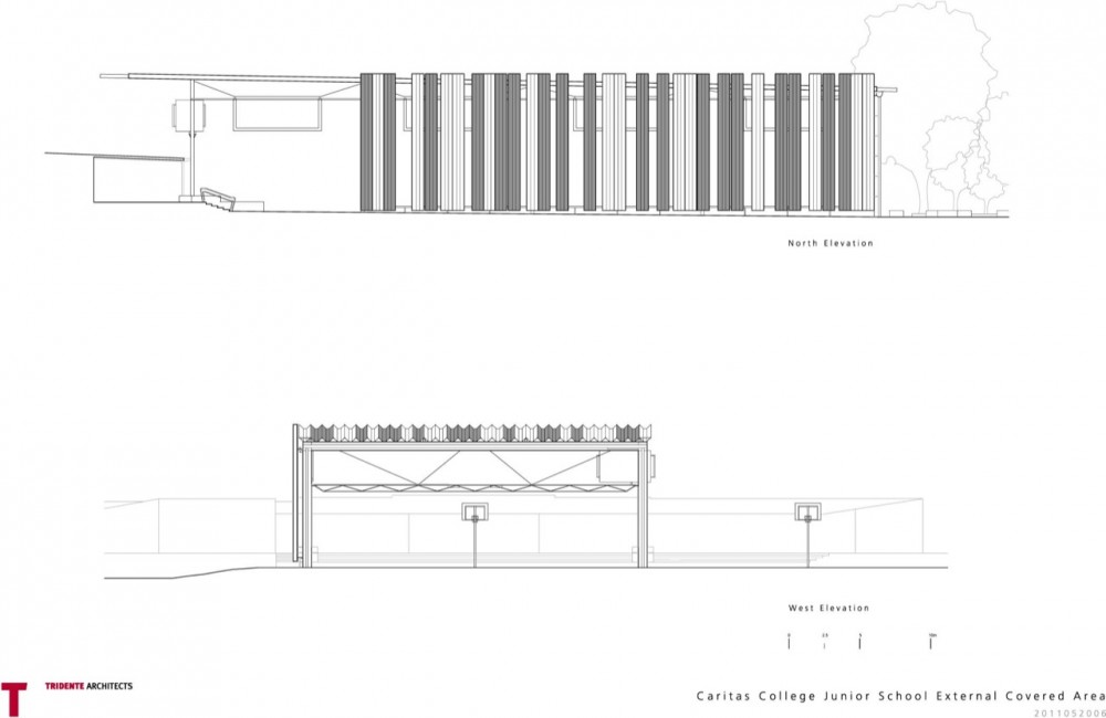 Caritas College Junior School External Covered Area / Tridente Architects